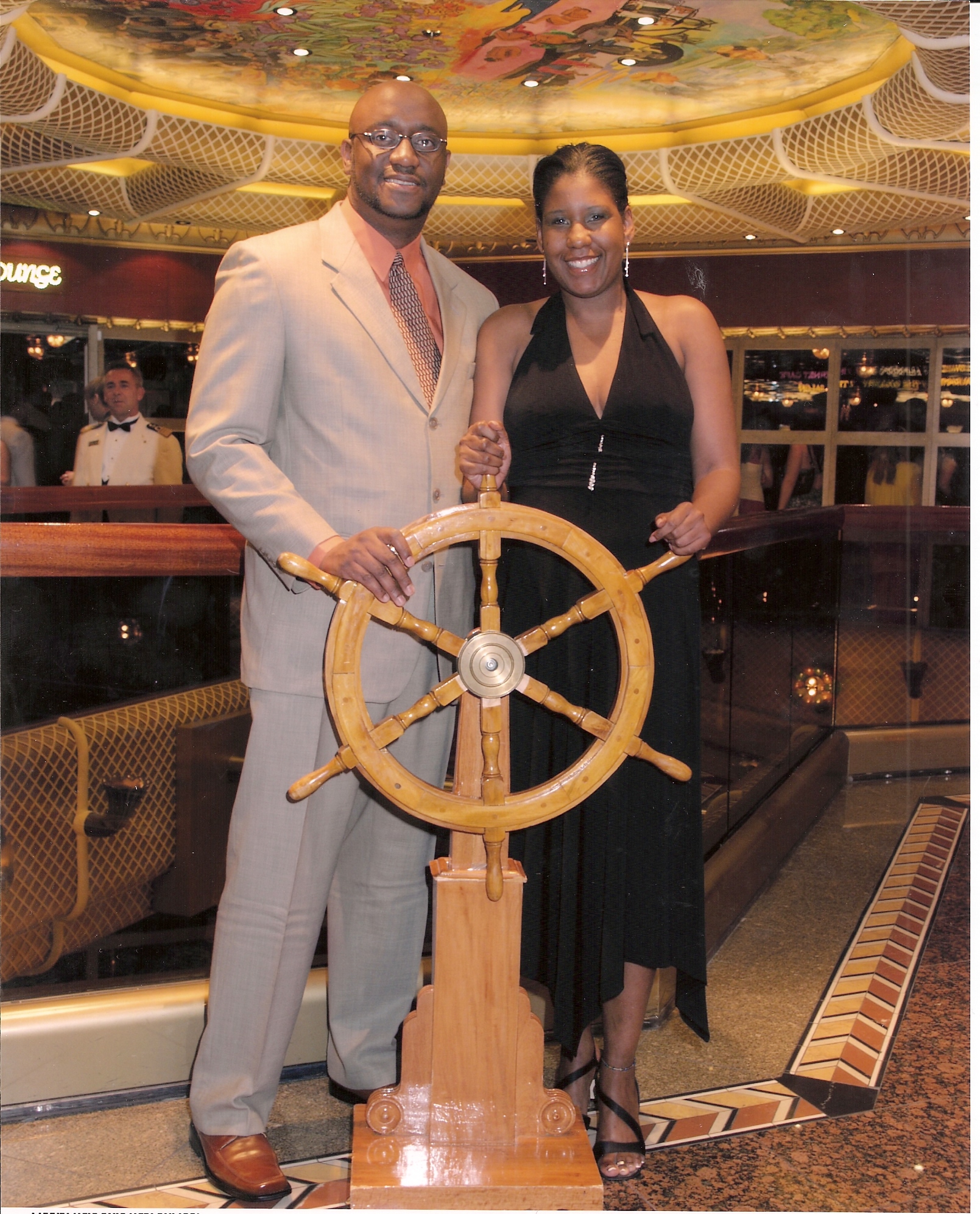 Femi and Aziza on Cruise
